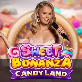 Sweet Bonanza CandyLand online game logo by Pragmatic Play on lexcasino-lv.com