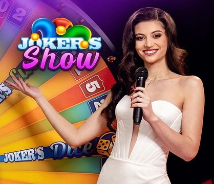 Joker’s Show slot visual from Skywind Group available on lexcasino-lv.com