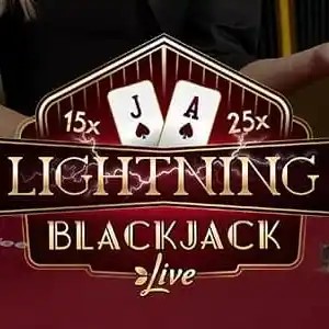 Lightning Blackjack logo – Live Dealer by Evolution at Lex Casino