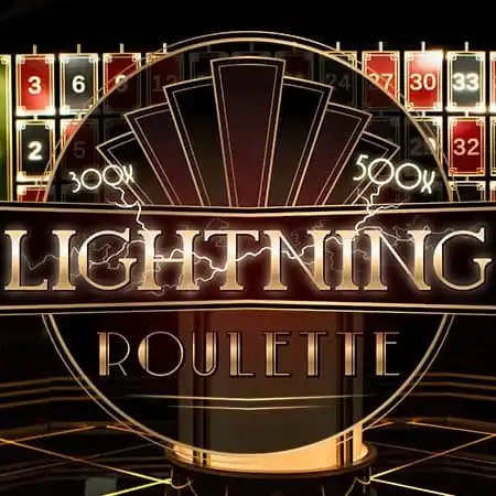 Lightning Roulette slot visual from Evolution available on lexcasino-lv.com