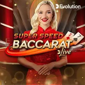 Super Speed Baccarat slot icon by Evolution, available at Lex Casino
